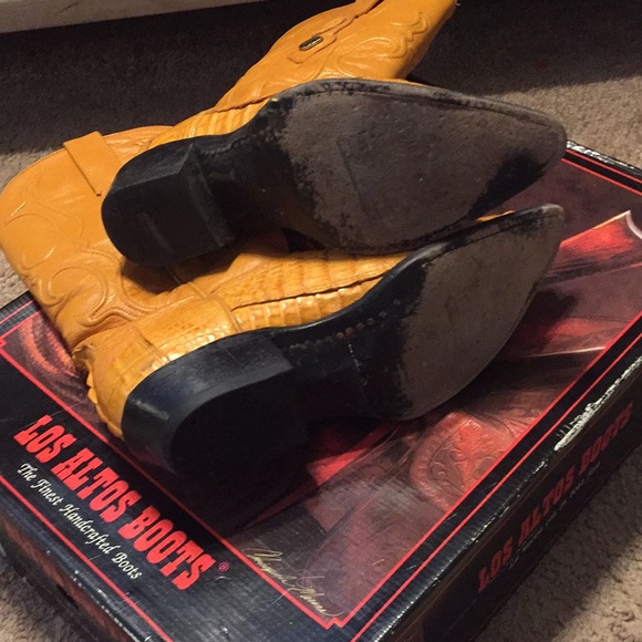 Los Altos gator cowboy boots - Picture 5 of 6